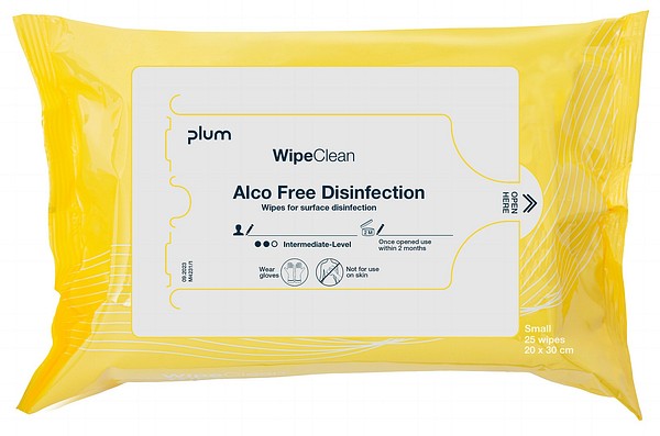 WipeClean Alco Free Wipes 25pcs 5203 disinfectant wipe 20 pack/box