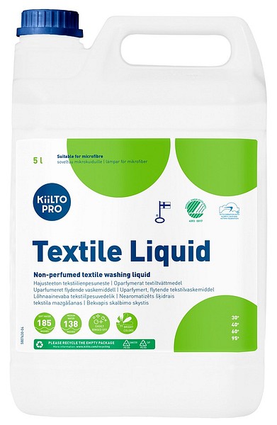 Kiilto Textile pesuneste 5L 63264 tiiviste, kirjopyykille 3/pak