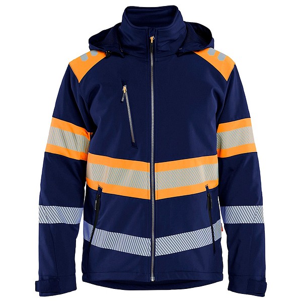 Softshell-jacka BLÅKLÄDER 4489 3XL 448925138953 marinblå/varselorange