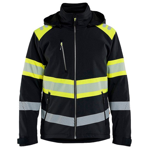 Softshell-jacka BLÅKLÄDER 4489 3XL 448925139933 svart/varselgul