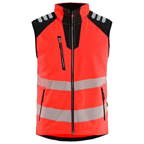 Softshell-väst BLÅKLÄDER 3091 L 309125135599 varselröd/svart