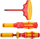 Torque screwdrivers with insulated handles
