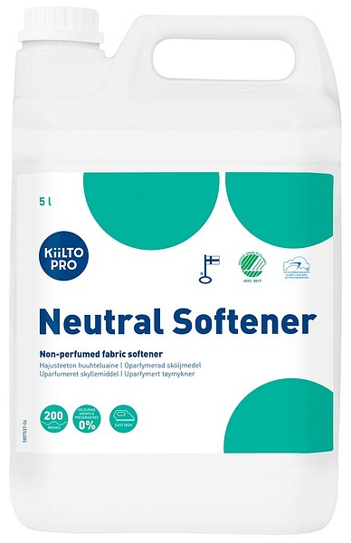 Kiilto Pro Neutral Softener 5L 63256 huuhteluainetiiviste 3kpl/pak