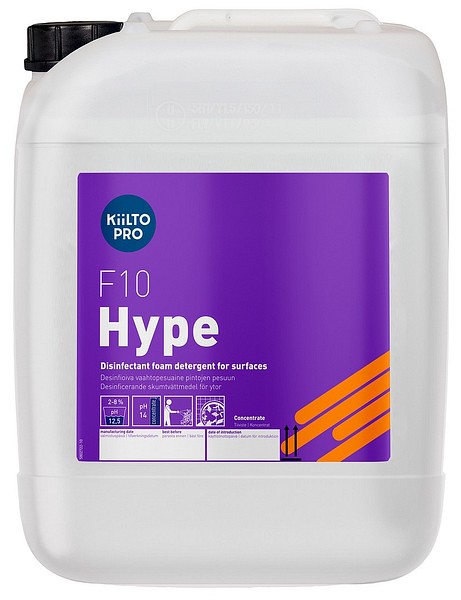 Kiilto Pro F 10 Hype 20L 60033 disinfecting foam detergent