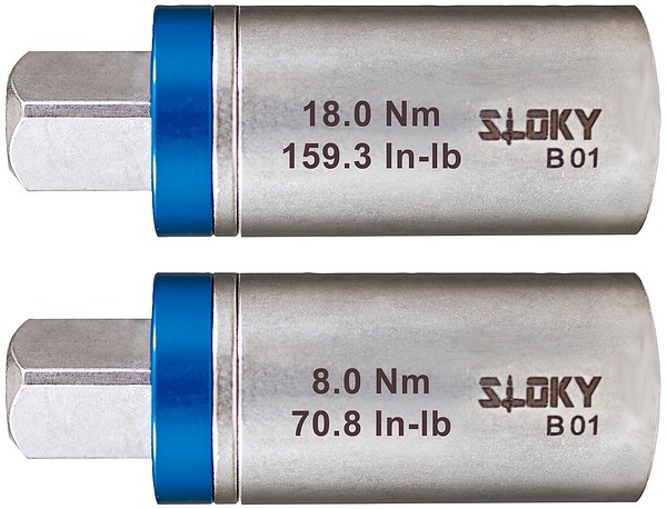 Sloky 3/8" torque adapters for sockets  