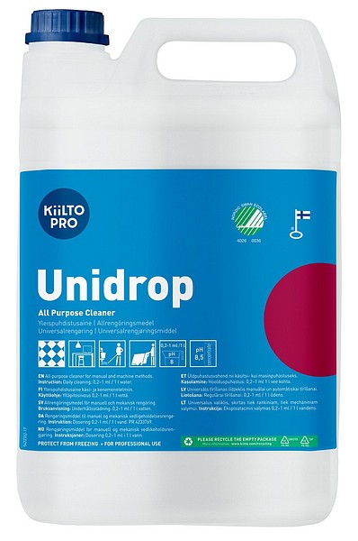 Kiilto Pro Unidrop 5L 41124 yleispuhdistusaine 3/pak