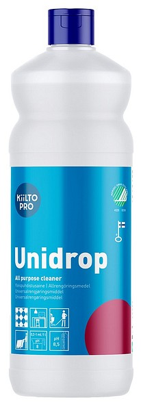 Kiilto Pro Unidrop 1L 41123 yleispuhdistusaine 6 kpl/ltk