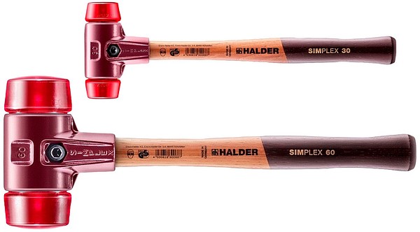 Mallet with plastic inserts  