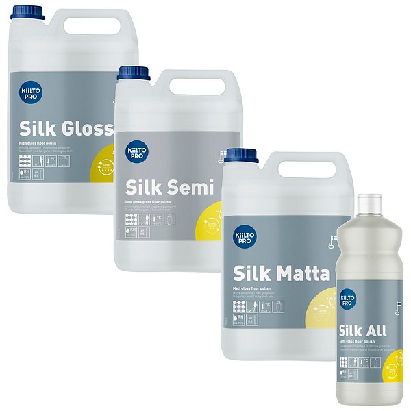 Kiilto Pro Silk floor waxes  
