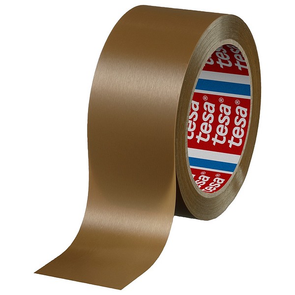 Tesa 4100 packing tape 50mm/66m 36 roll/box brown PVC, rubber adh.