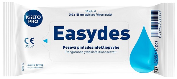 Kiilto Pro Easydes 16 st/förp 8285 ytdesinfieringsduk 16/låd
