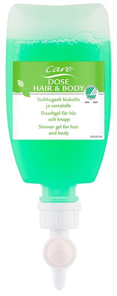 Care Dose Hair & Body 400ml 8022 shower shampoo disp 12/box