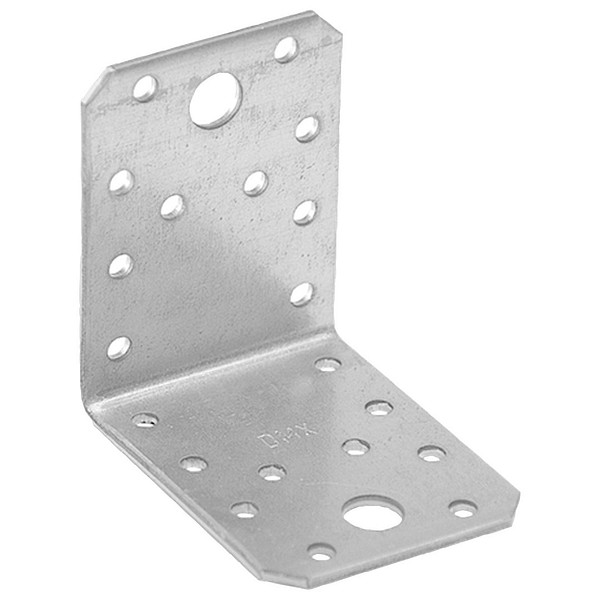 Vinkelplåt 70x70x55x2,5 KL2 varmförzinkad symmetrisk