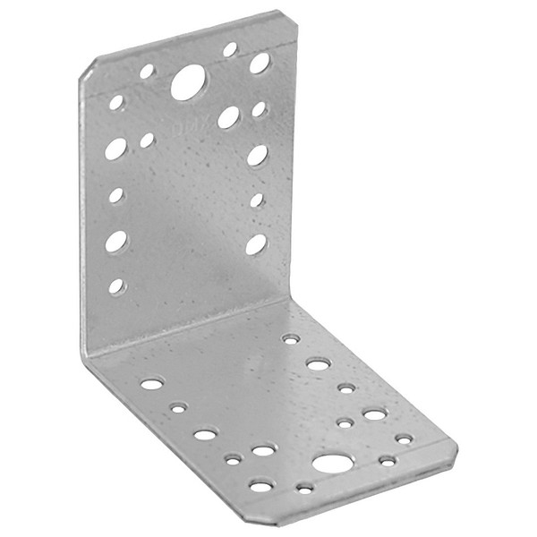 Vinkelplåt 90x90x65x2,5 KL4 varmförzinkad symmetrisk