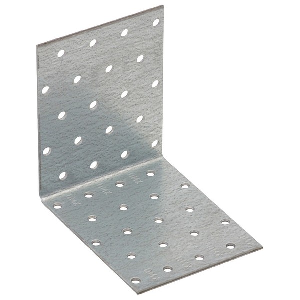 Vinkelplåt 100x100x80x2,0 KM12 varmförzinkad symmetrisk