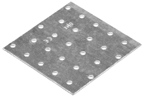 Spikplåt 100x100x2,0 PP35 varmförzinkad