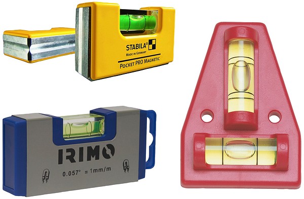 Pocket spirit levels  