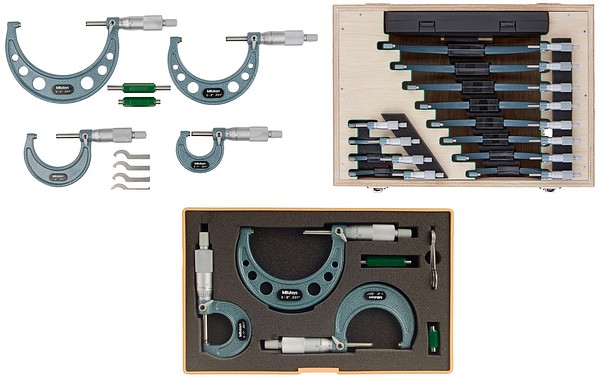 Mitutoyo external micrometer sets  