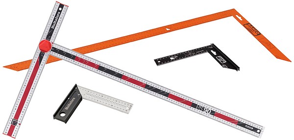 Carpenter squares with steel blade  