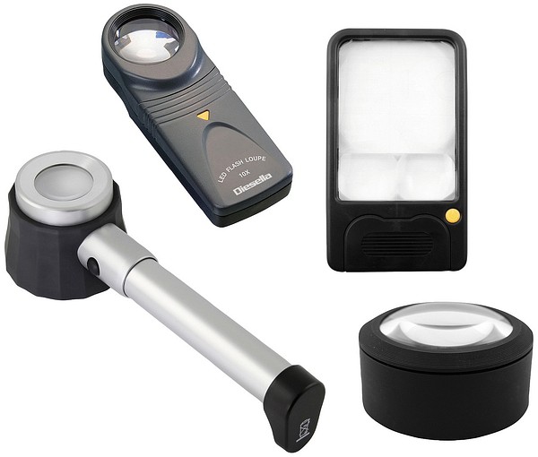 Magnifiers with light  