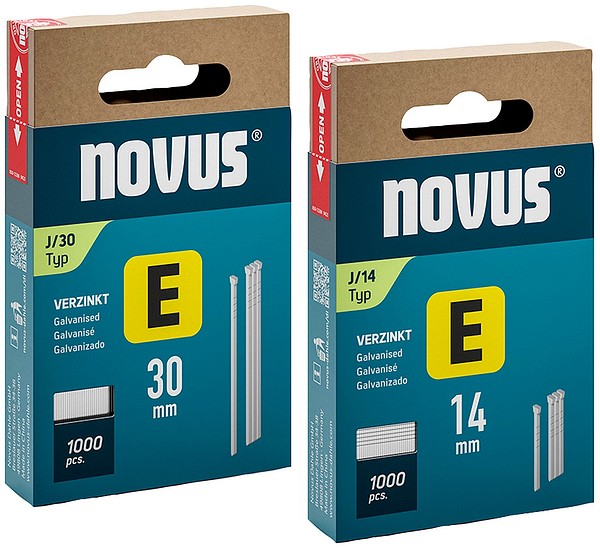 Novus nails for staplers  