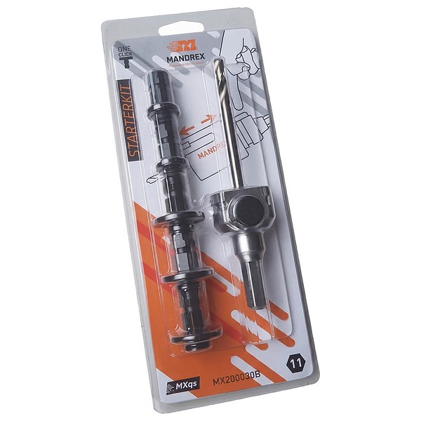 Quick chuck+5 adapters, 11 mm/short MANDREX MX200031B