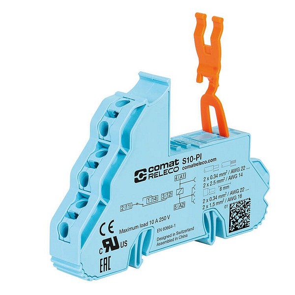 DIN-kiskokanta S10-PI DIN-kiskokanta C10-rele, Push-In