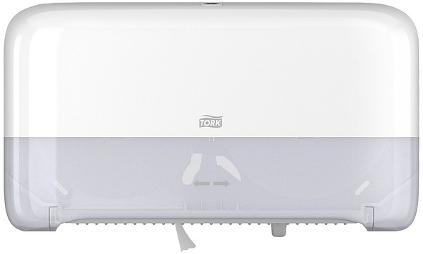 Tork Twin Mini Jumbo dispenser T2 555560 for Jumbo toilet roll white