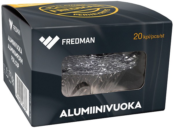 Eskimo aluminum baking cup 45x25mm 6773 20pcs/pkg 10pack/box