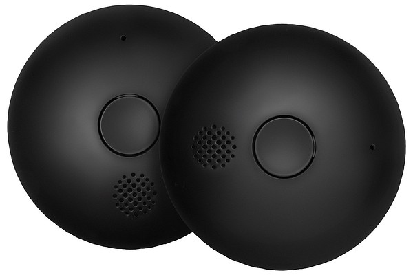 Fire alarm HOUSEGARD Luma black 601183, SA753, 10 y battery, 2 pcs