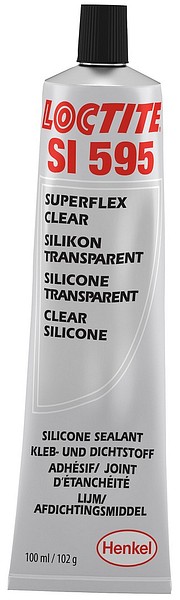 Loctite 595, clear silicone adhesive for components  