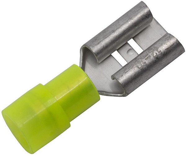 Eristetty lattaliitinhylsy, 4-6mm A4609FLS 100kpl/pss keltainen
