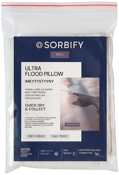 Aborbent kudde ULTRA 500x400mm 2st Sorbify absorbent för vätskor
