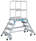 Double sided mobile work platform