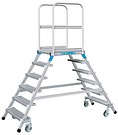 Double sided mobile work platform