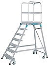 Single sided mobile work platform