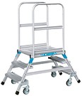 Double sided mobile work platform