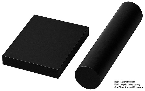 PVC D40x2000mm Etradur PVC-stång svart