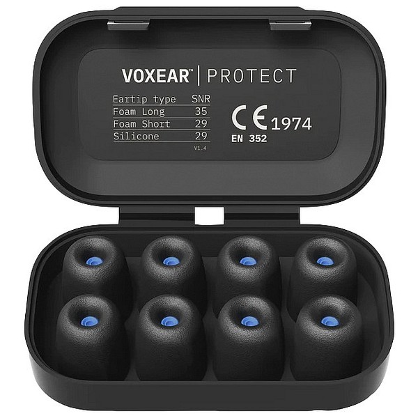 Vaihtotulpat VOXEAR Foam pitkä L Sininen, 9/13, SNR35, 4pr/pak