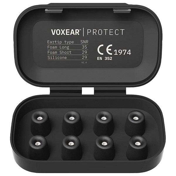 Vaihtotulpat VOXEAR Foam lyhyt S Valkoinen, 7/10, SNR29, 4pr/pak