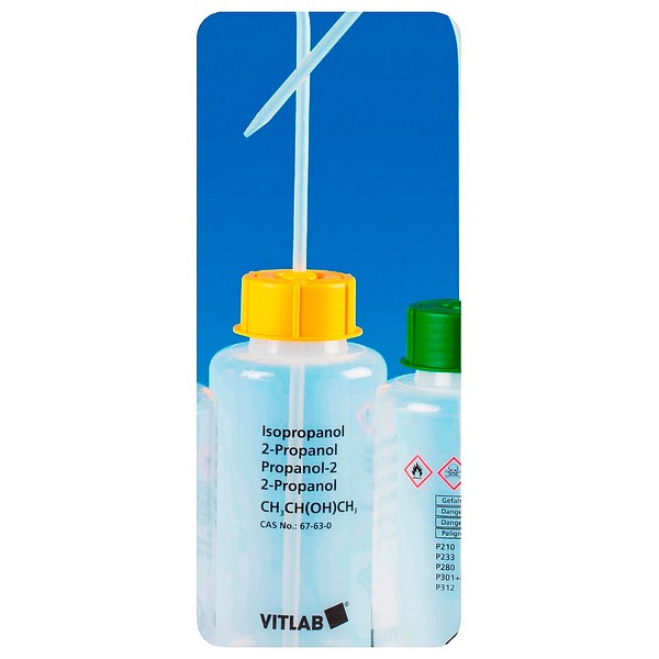 Wash bottle isopropanol PE-LD 500ml 1352849 wide mouth 12pcs/box