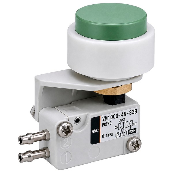 3/2 valve extend. button (g) 4mm VM1000-4NU-32G