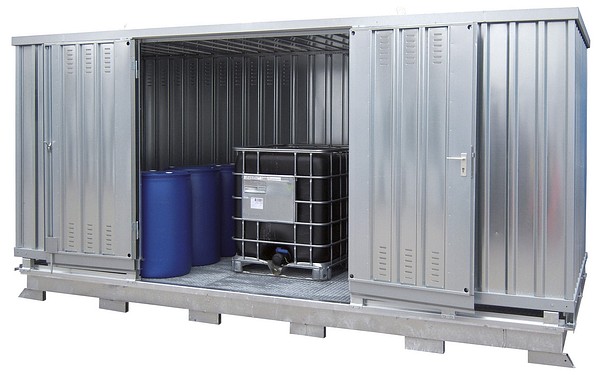 Brandfarlig container 1300L Lacont H63-1104-A
