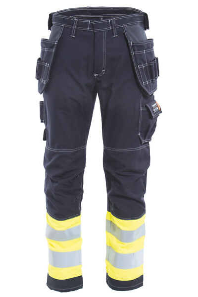 Riipputaskuhousut 5851 81 metallivapaa palosuojattu Hi-Vis  