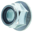 thumbnail image 2 of 100 Pack M6-1.0 Metric Hex Flange Stop Lock Nuts – Nylon Insert, DIN 6926, Yellow Zinc, Grade 8.8 2 of 5